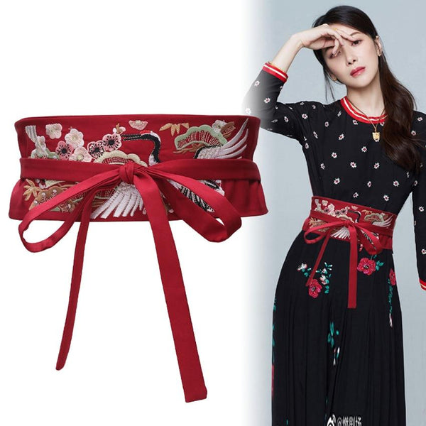 Obi Belt Red