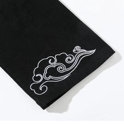 Haori men sleeve style featuring traditional wide-cut sleeves, characteristic of Japanese kimono jackets, offering comfort and an elegant silhouette.