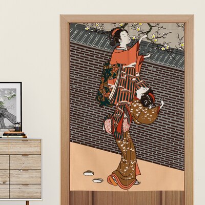 Japanese Noren Japan Print Curtain