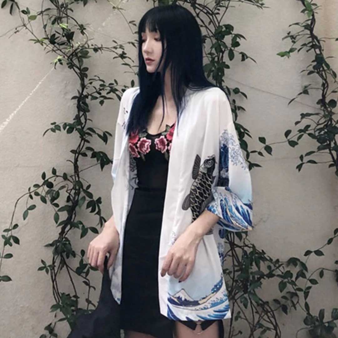 Japanese women's kimono jacket