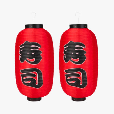 The Japanese lantern red Chochin is a vibrant and traditional paper lantern, perfect for festive occasions and cultural celebrations