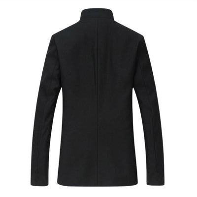 a Japanese Men's Uniform gakuran in black color