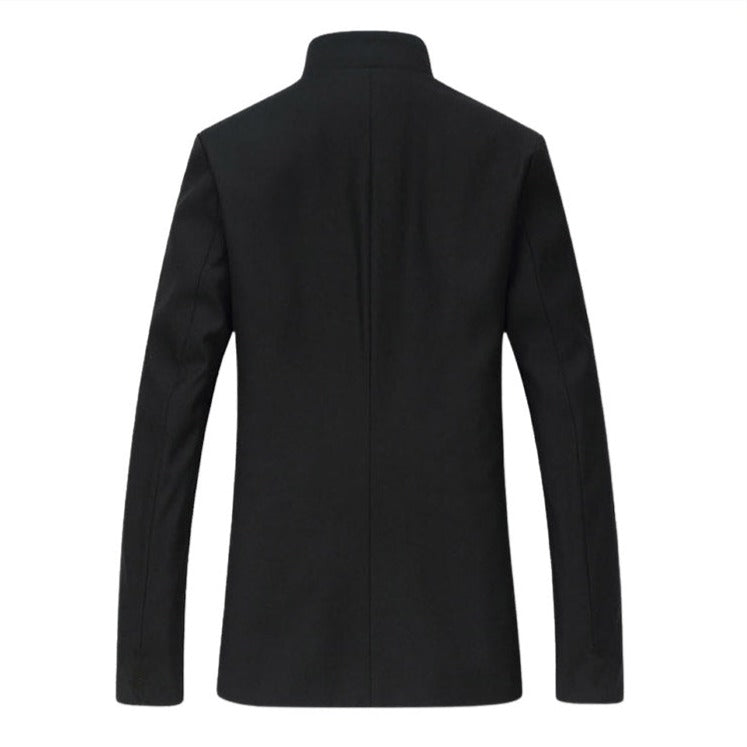 a Japanese Men's Uniform gakuran in black color