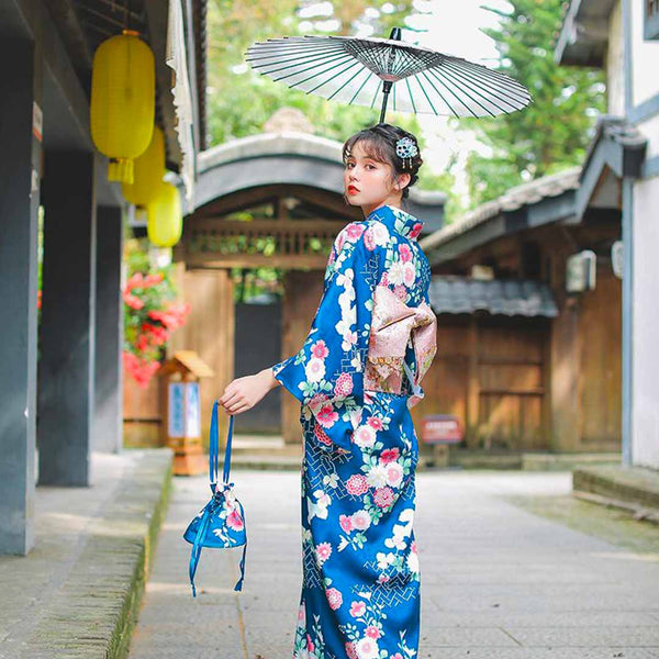 Wiskunde Catena Rot Japanese Kimono Dress | Kimura Kami – KimuraKami