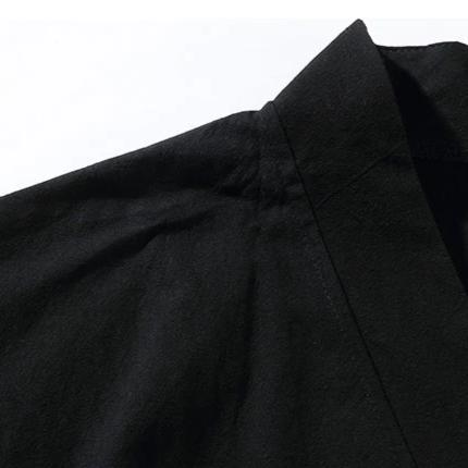 Haori men cotton version crafted from breathable, high-quality fabric, offering comfort and simplicity rooted in Japanese tradition