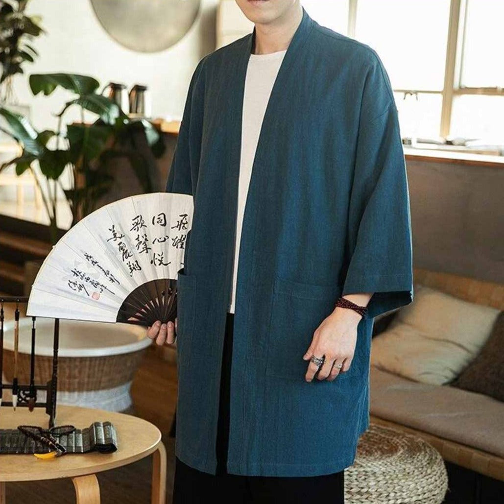 Japanese cardigan mens collection reflecting cultural roots with modern cuts and comfortable fabric.