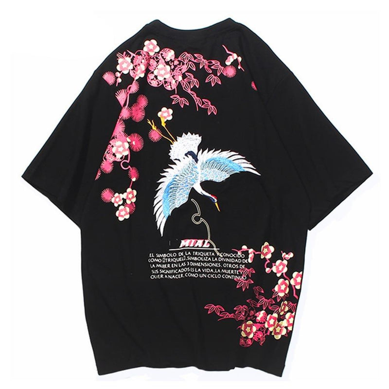 Japanese crane shirt