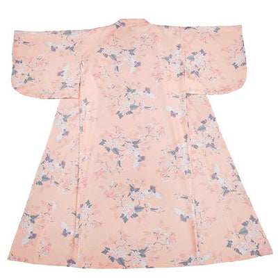 A traditional Japanese kimono dress pattern with floral designs