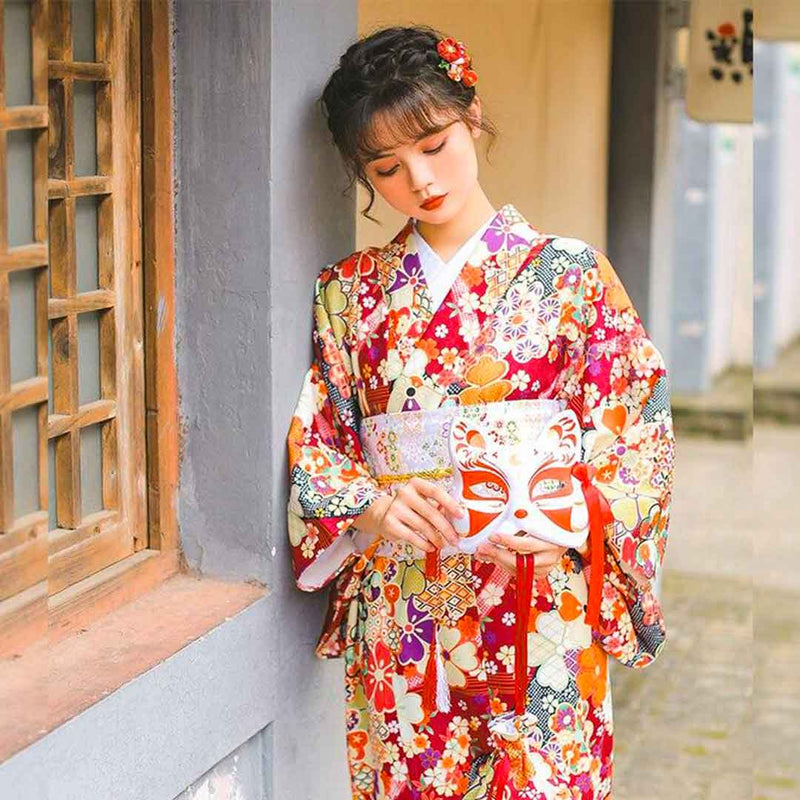 Japanese kimono dress sakura