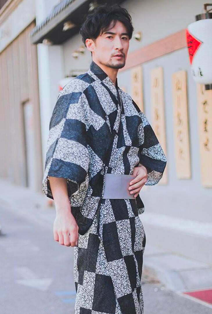Japanese kimono men robe male