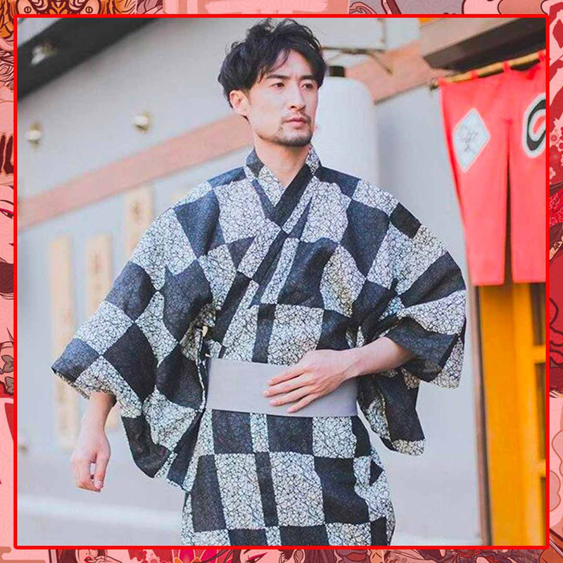 Japanese kimono men robe male