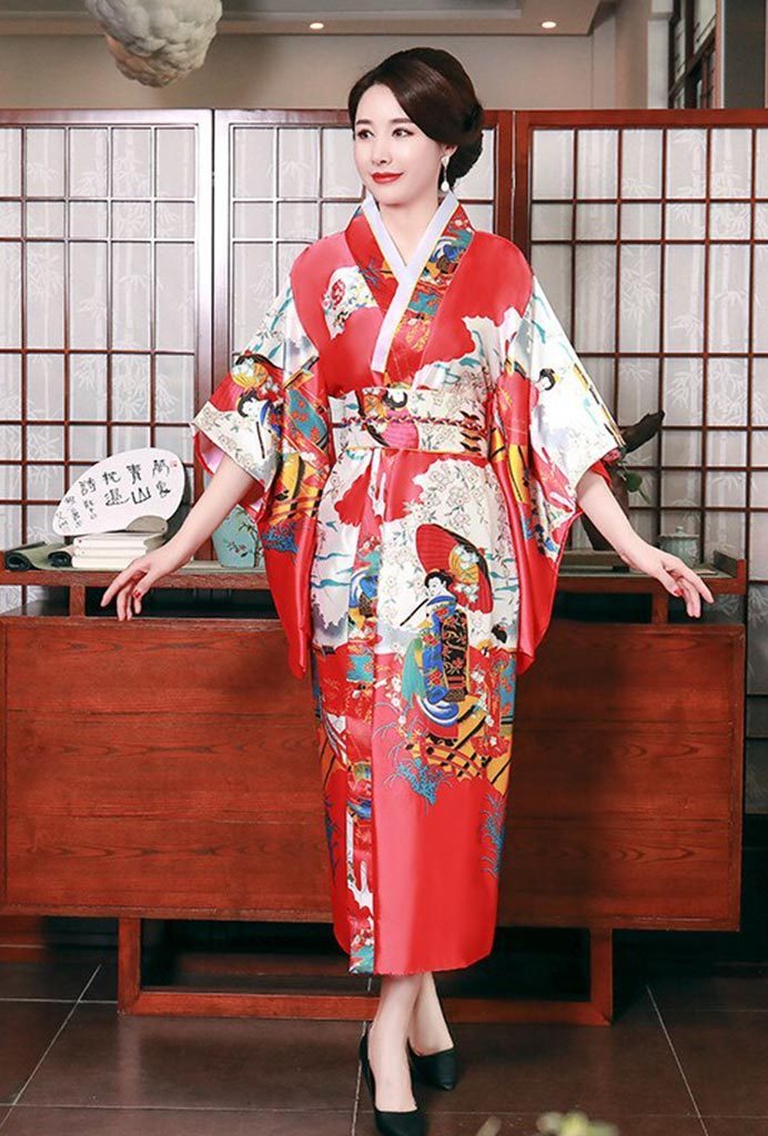 Japanese Kimono Red