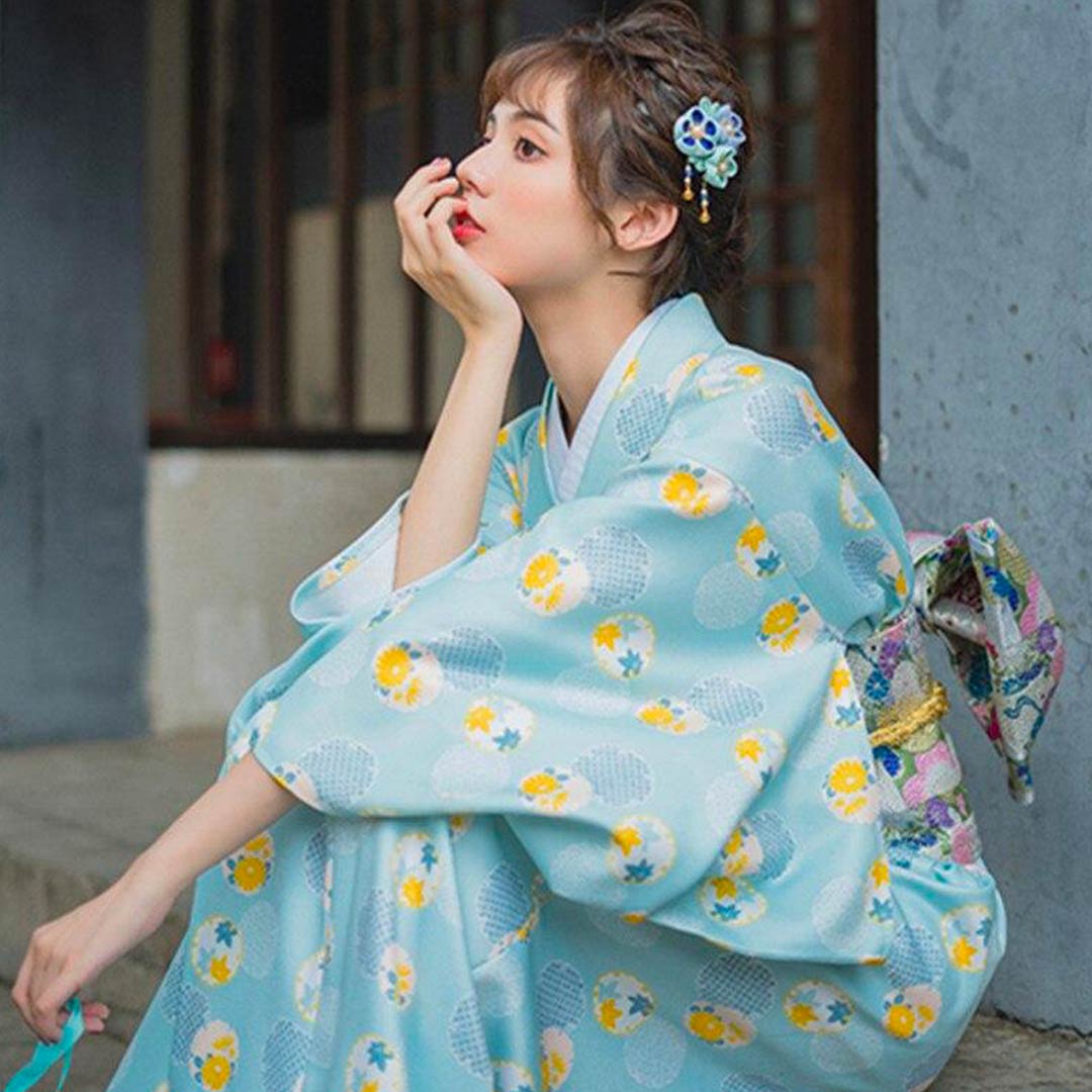 Girl Japanese Kimono Dress