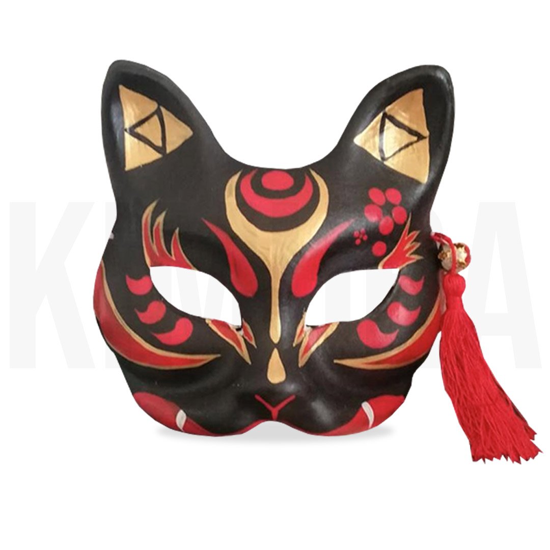 Kitsune mask genkuro black