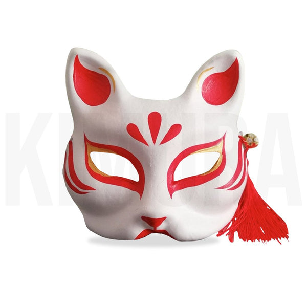 IMIKEYA Cat Mask: 3PCS Cat Face Mask DIY White Paper Blank Hand Painted  Face Mask Half Face Masks Paper Mache Mask Cat Masquerade Mask for Cosplay