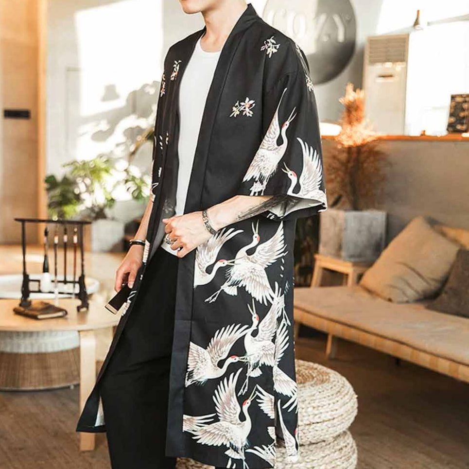 Men's Interior Kimono Jacket