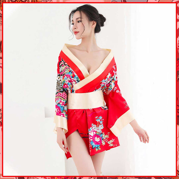 Women's Night Kimono Flowers