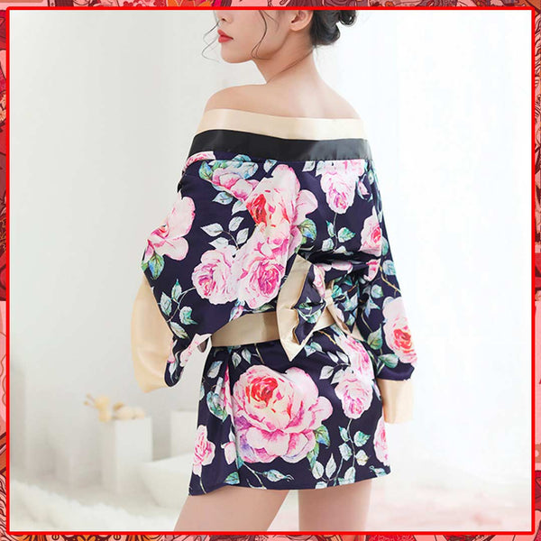 Pink Women's Night Kimono