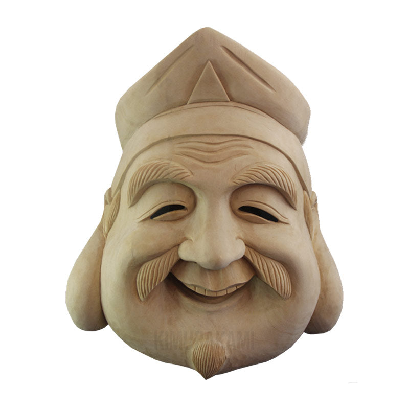 Noh mask template for drawings and Japanese art