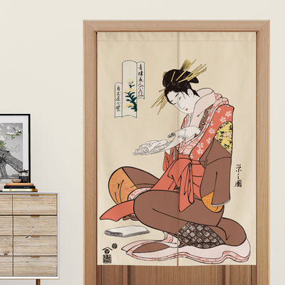 Japanese Noren Small Geisha Curtain