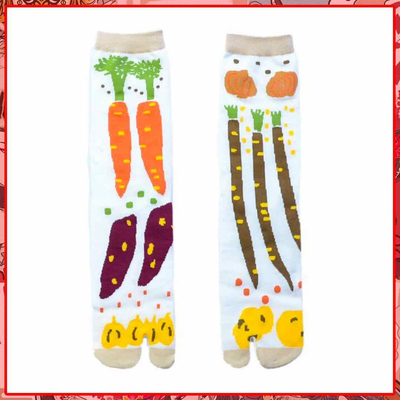 Vegetable Pattern Japanese Socks