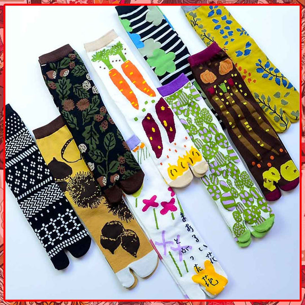 Vegetable Pattern Japanese Socks