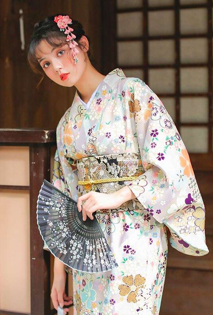 Traditional kimono dress