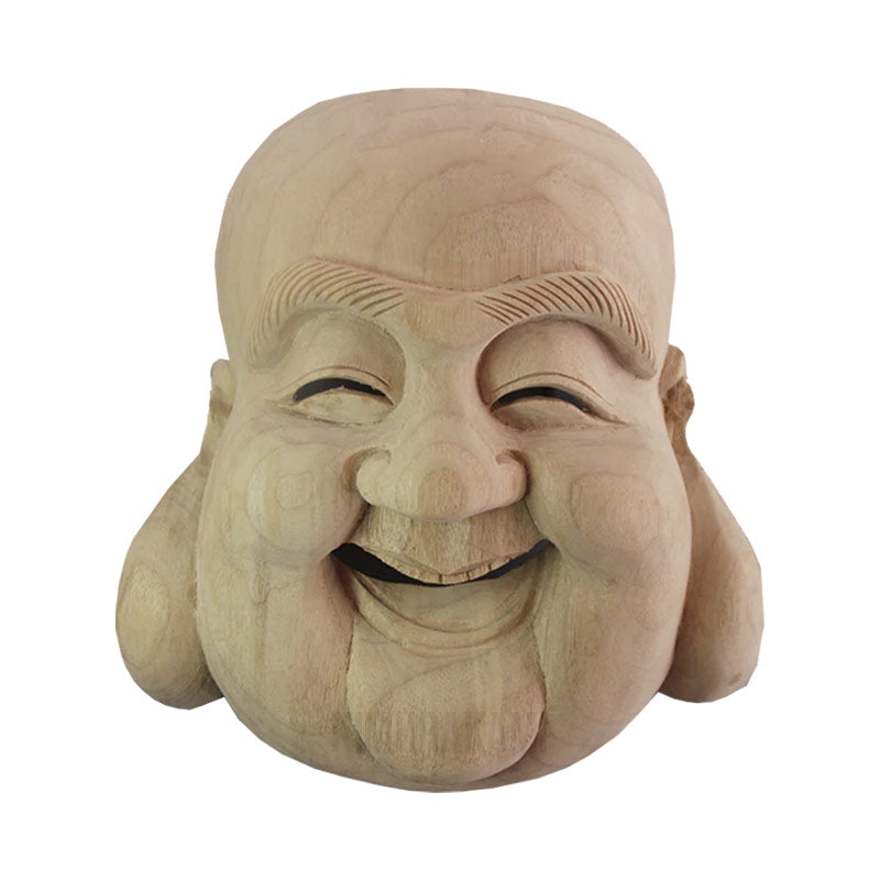 wood mask representing a monk. Wooden Mask use for Japanese Noh Theater